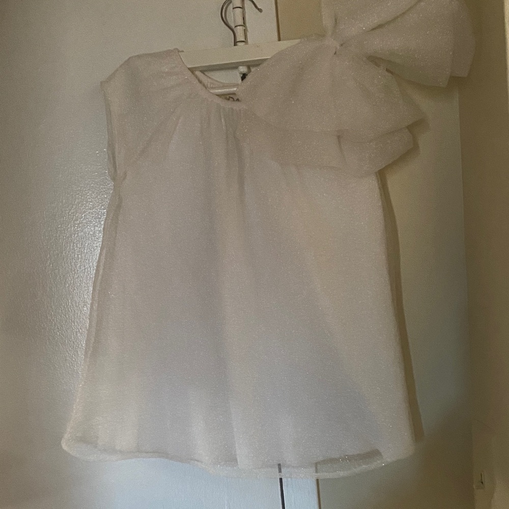 Elegant White Kids Formal Dress